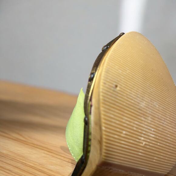 Y2K Coach P614 Katy Suede Striped Mule Size 8B - Picture 9 of 12